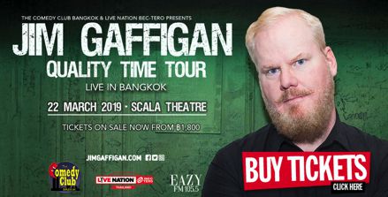 Poster for Jim Gaffigan - Live In Bangkok, Friday 22 March 2019