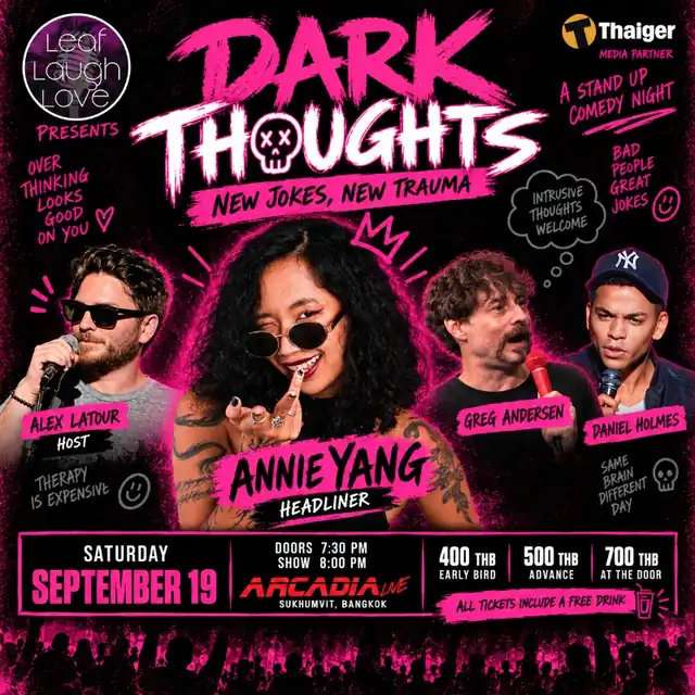 Poster for Dark Thoughts - Stand-up Comedy at Arcadia Live