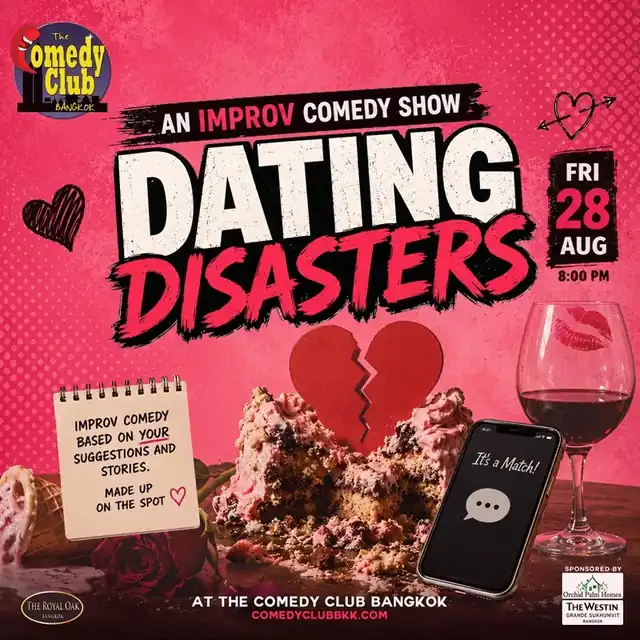 Poster for Dating Disasters — Live Improv Comedy