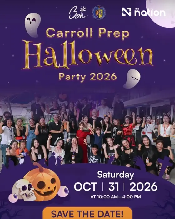 Poster for Halloween Party at Bon Marché