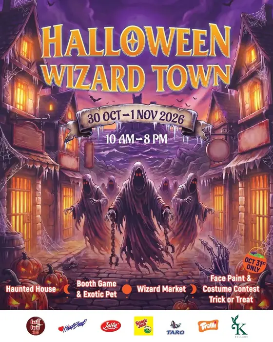 Poster for Halloween Wizard Town