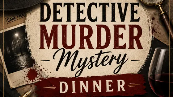 Poster for Murder Mystery Halloween Dinner