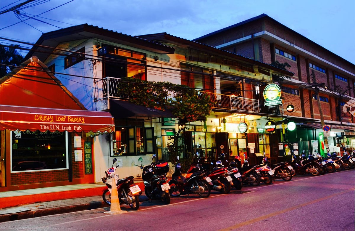 The UN Irish Pub exterior in Chiang Mai