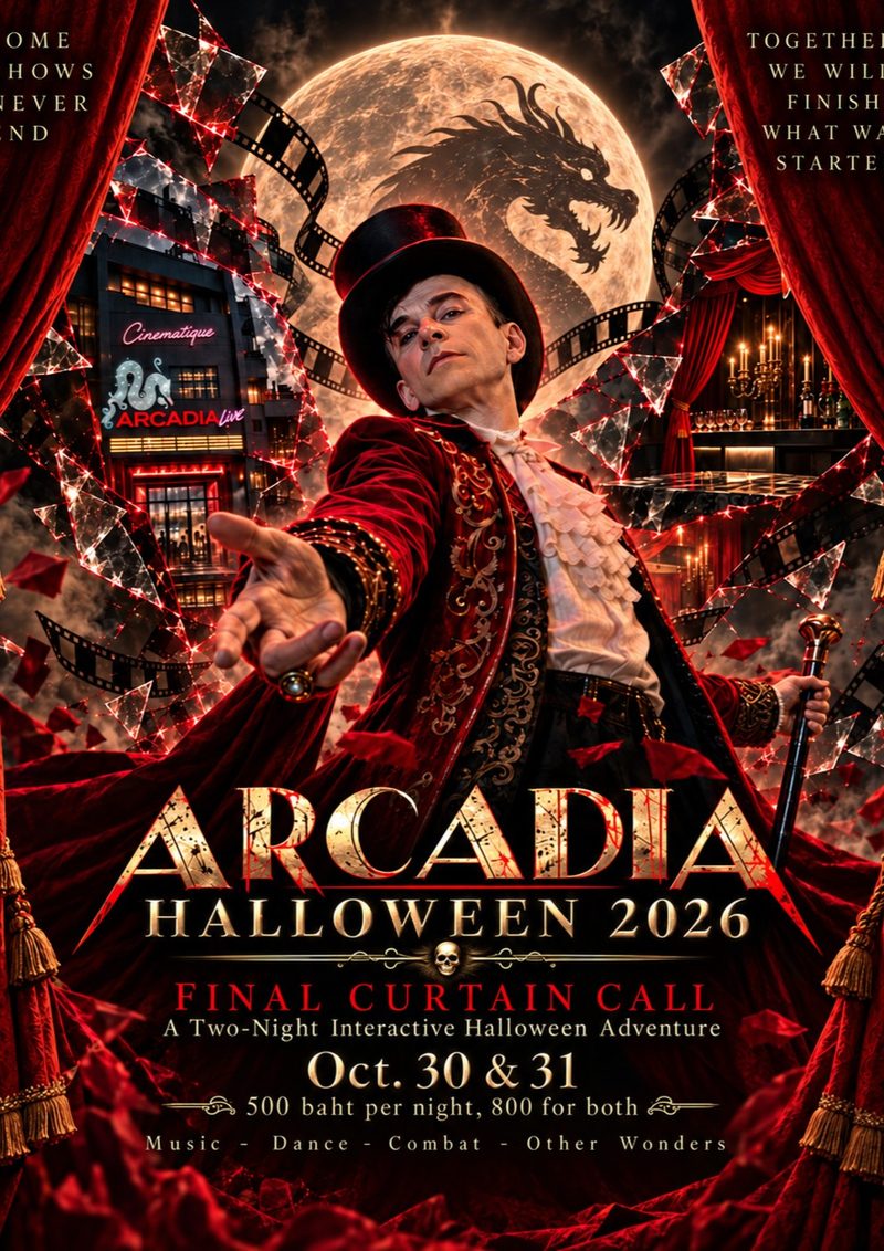 Poster for Arcadia Halloween: Final Curtain Call