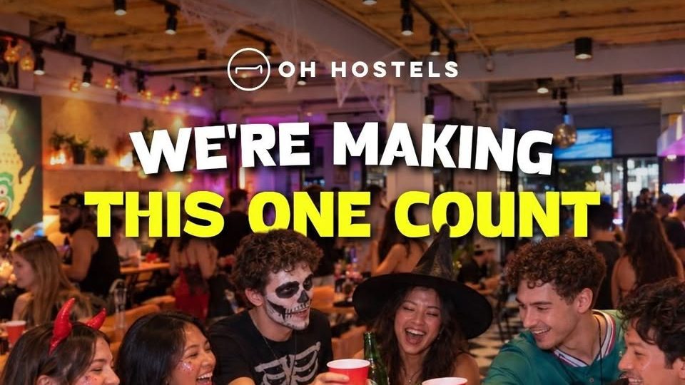 Poster for OH Hostels Halloween Crawl