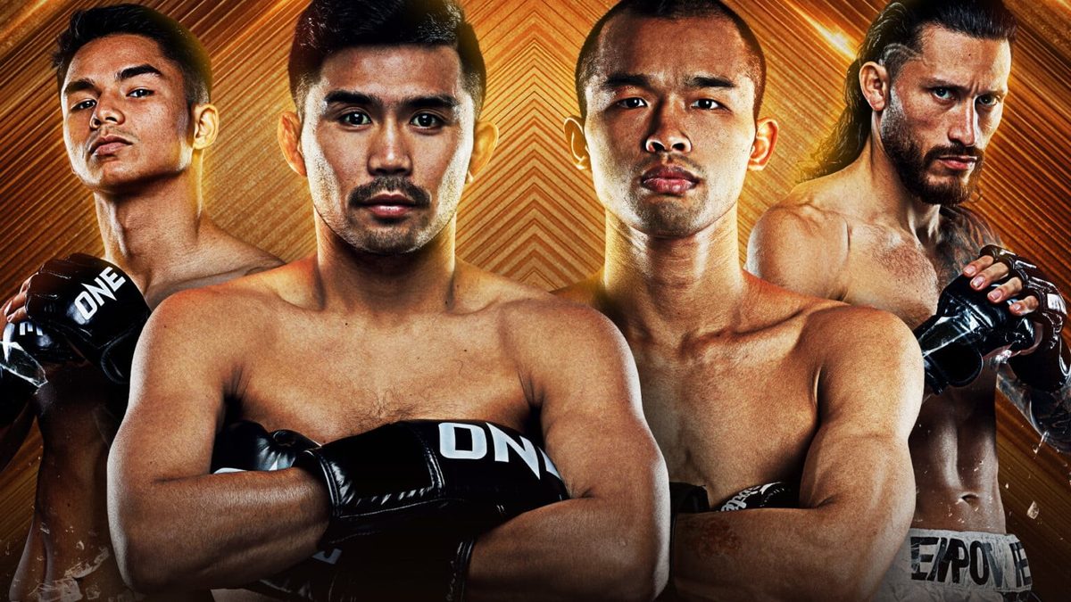 ONE Friday Fights poster with four fighters