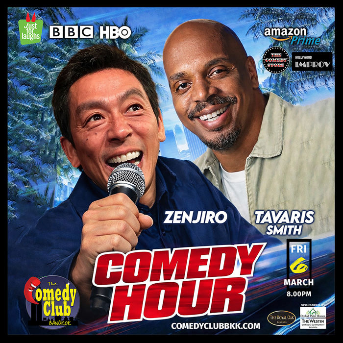 Poster for Comedy Hour: Zenjiro & Tavaris Smith, Friday 6 March 2026