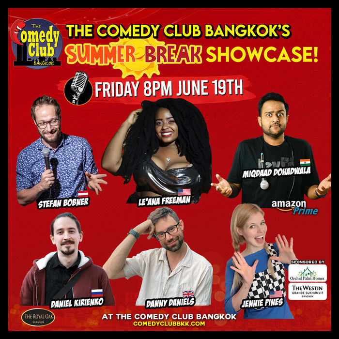 Poster for Summer Break Comedy Showcase, Friday 19 June 2026