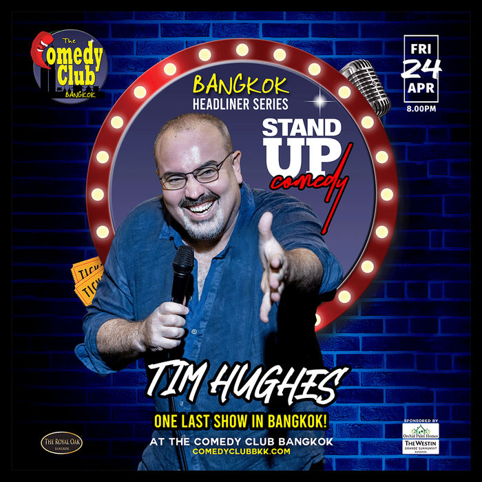 Poster for Stand-Up Comedy — Tim Hughes, Friday 24 April 2026