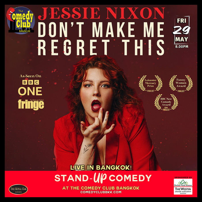 Poster for Jessie Nixon — Don't Make Me Regret This, Friday 29 May 2026