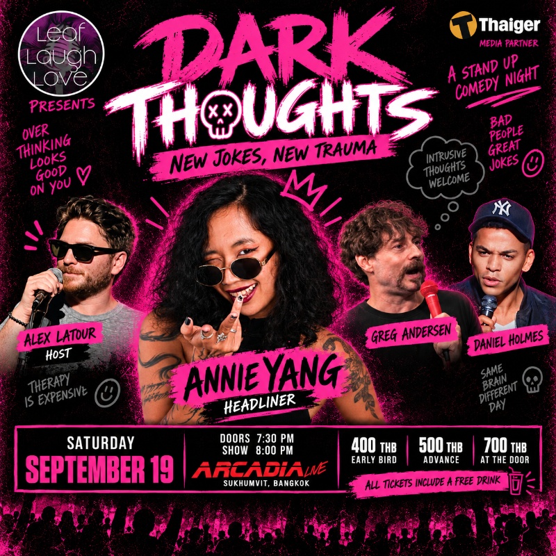 Poster for Dark Thoughts - Stand-up Comedy at Arcadia Live