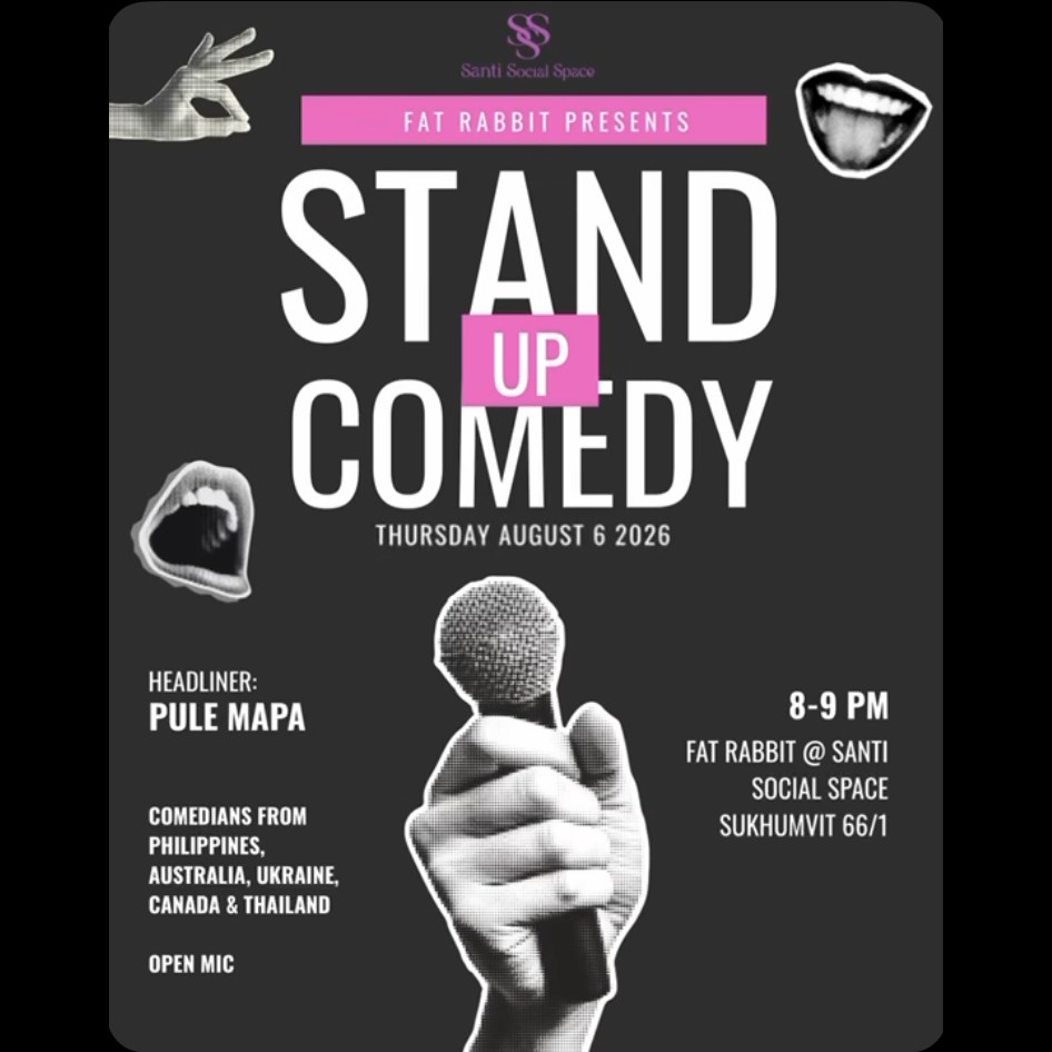 Poster for Stand-Up Comedy at Fat Rabbit