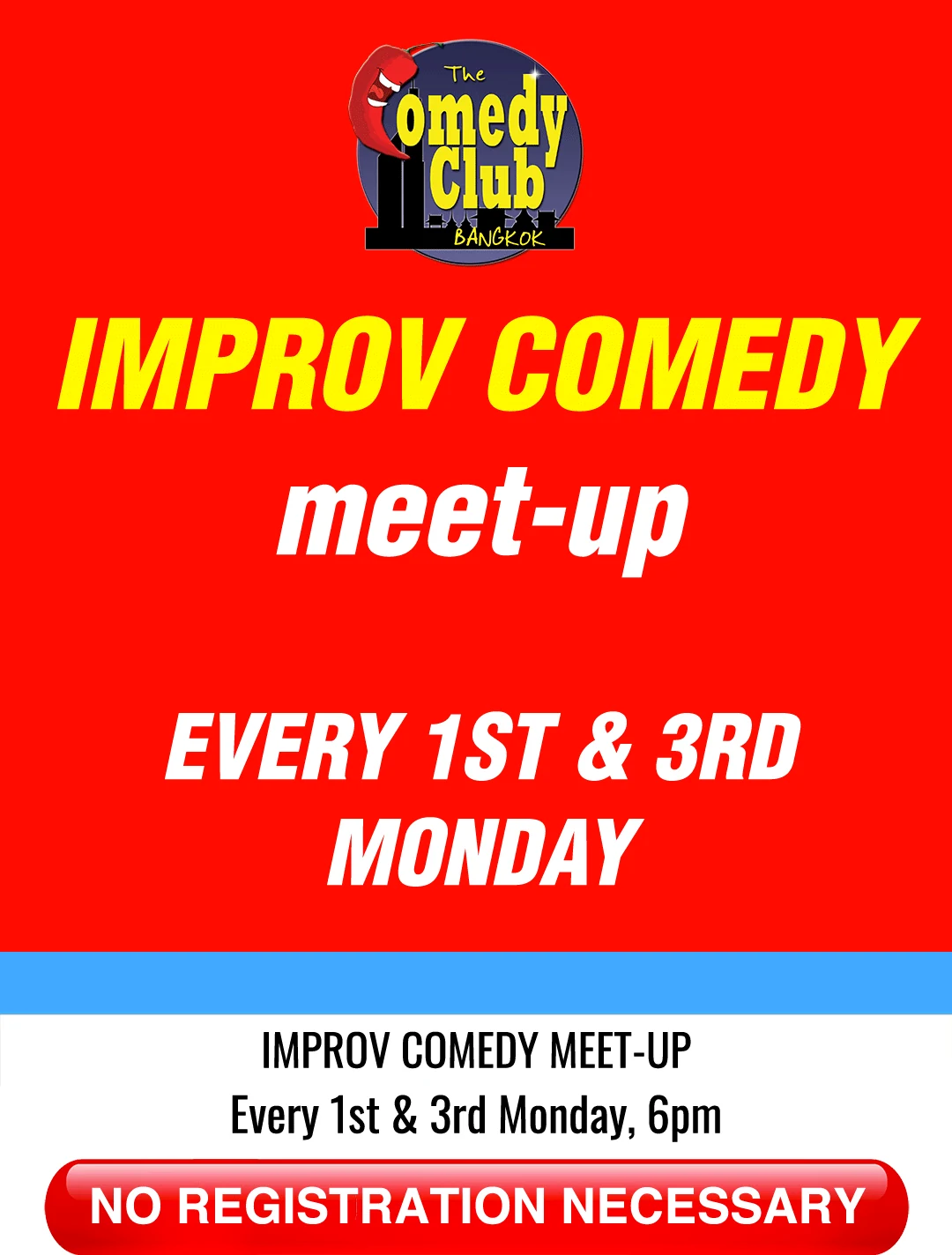 Poster for Improv at The Comedy Club Bangkok