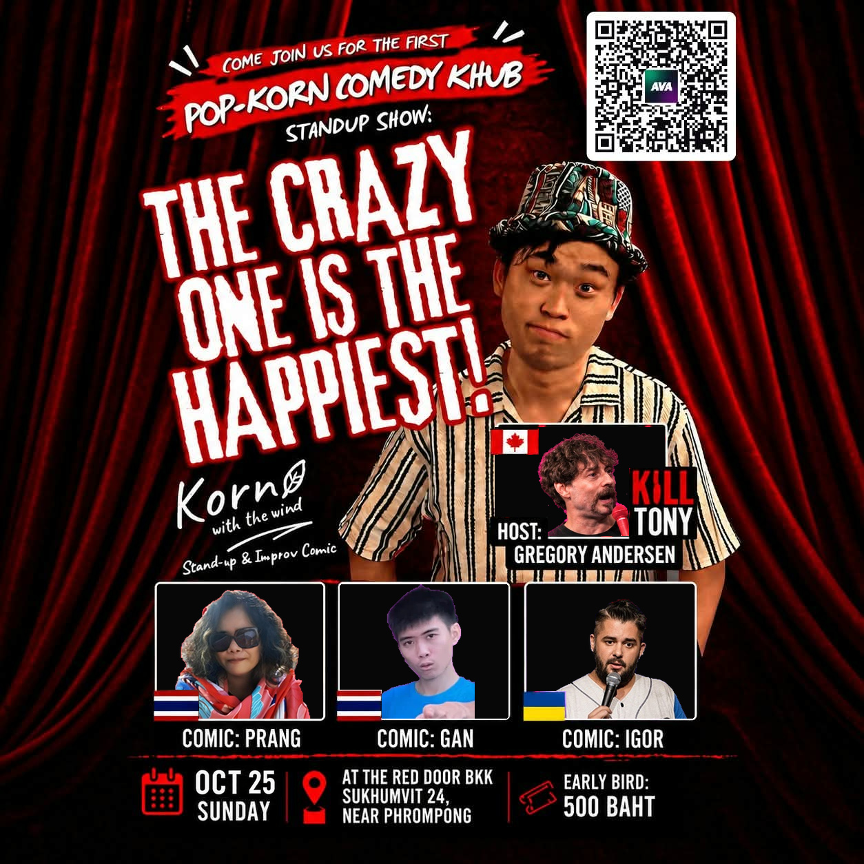 Poster for Korn with the Wind: The Crazy One Is the Happiest!